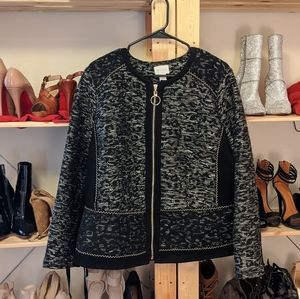 Chico's Zippered Jacket- size 3